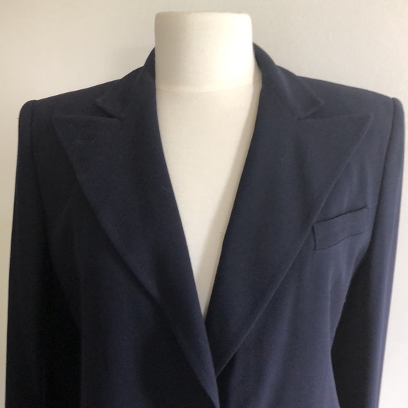 Sz 6 /8 Rare Lauren Ralph Lauren Vintage Y2K Padded Shoulder Blazer Suit - Picture 3 of 14